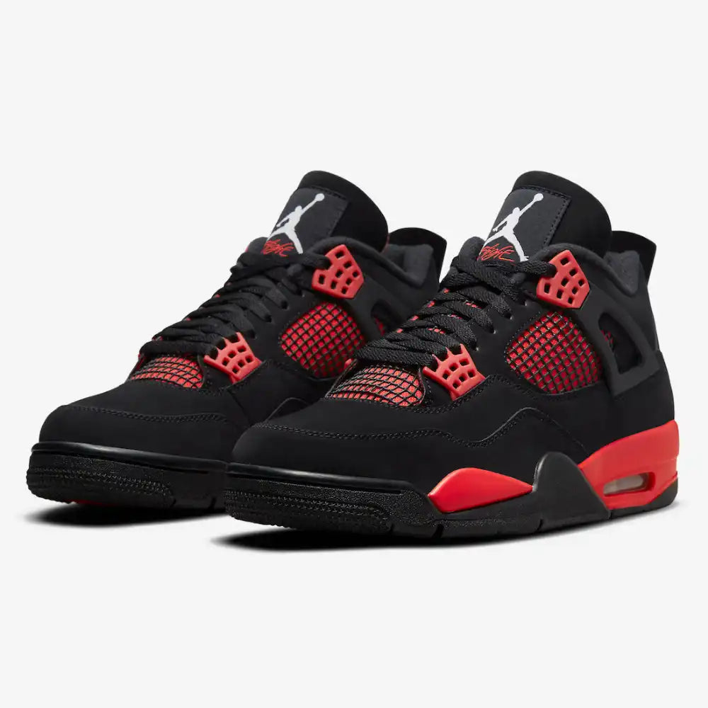 AJ4 Black and Red
