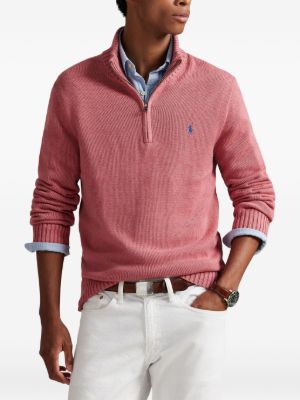 Suéter POLO RL Bordado e Zíper
