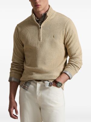 Suéter POLO RL Bordado e Zíper
