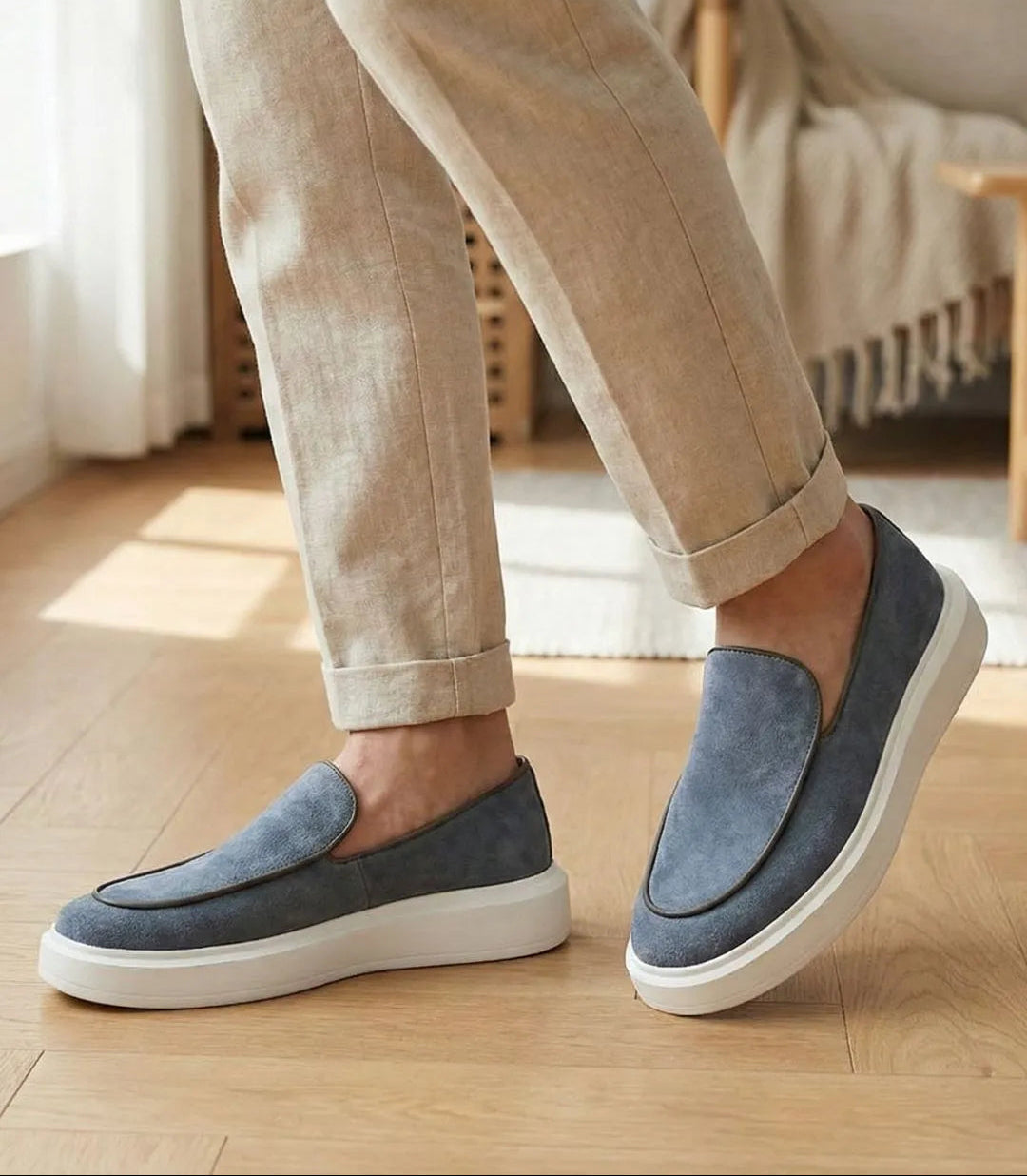 Belgian Loafer Hybrid em Camurça
