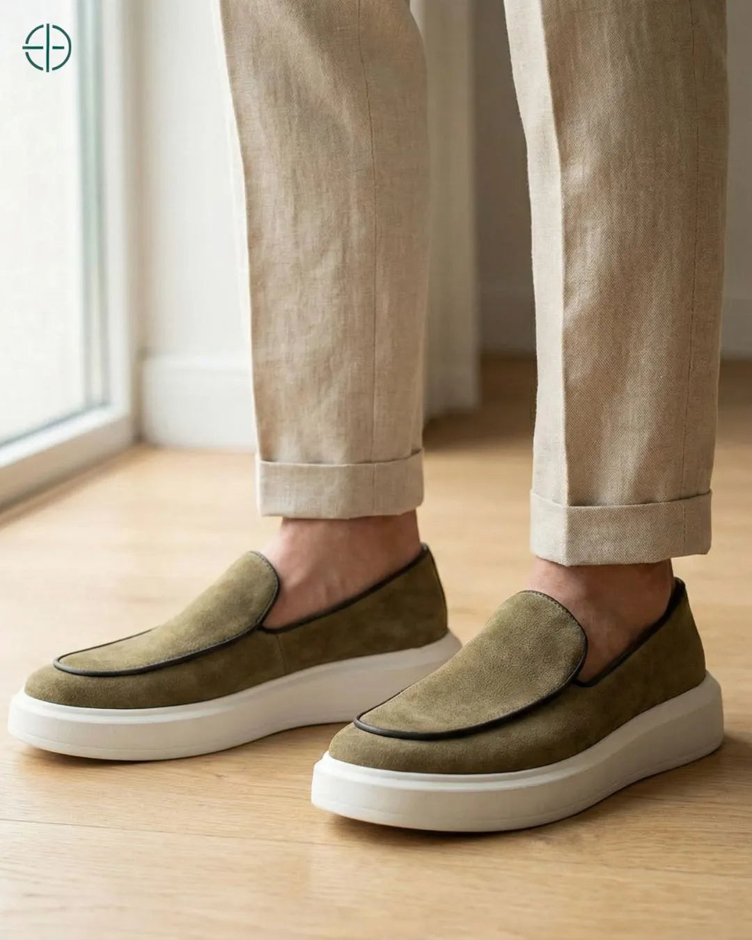 Belgian Loafer Hybrid em Camurça