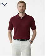 Polo em Malha Canelada Premium
