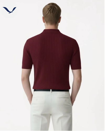 Polo em Malha Canelada Premium