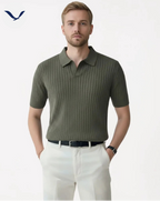 Polo em Malha Canelada Premium
