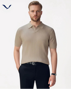 Polo em Malha Canelada Premium