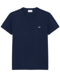 Camiseta de Algodão Pima Leve com Gola V - LCT