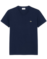 Camiseta de Algodão Pima Leve com Gola V - LCT