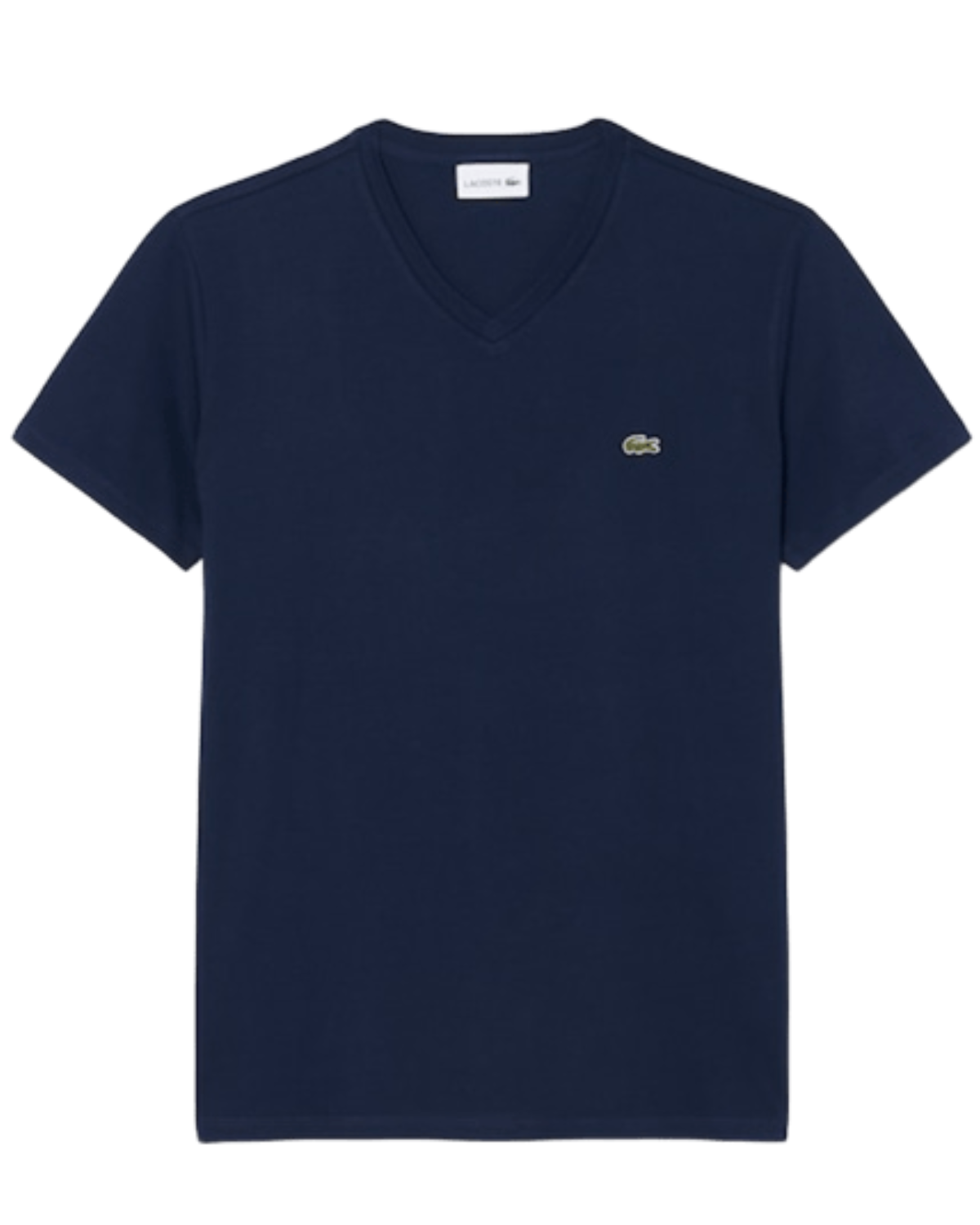 Camiseta de Algodão Pima Leve com Gola V - LCT