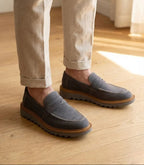 Mocassim Penny Loafer Camurça