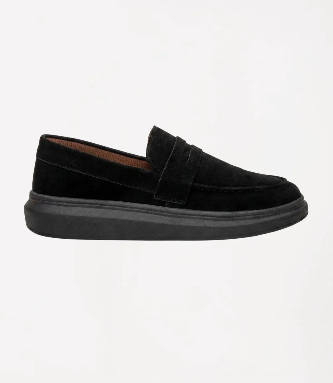 Mocassim Penny Loafer em Camurça