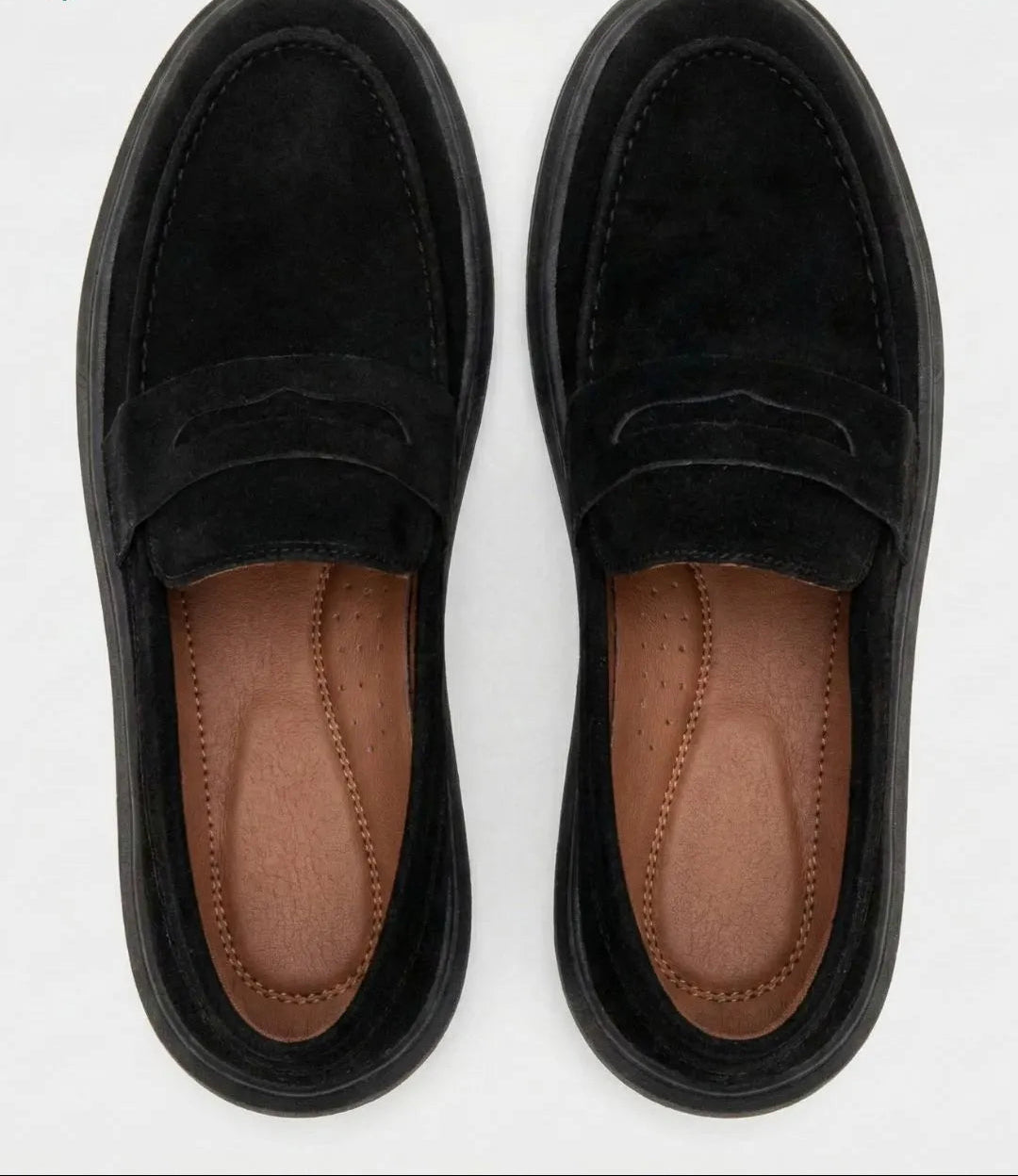 Mocassim Penny Loafer em Camurça