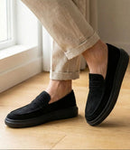 Mocassim Penny Loafer em Camurça