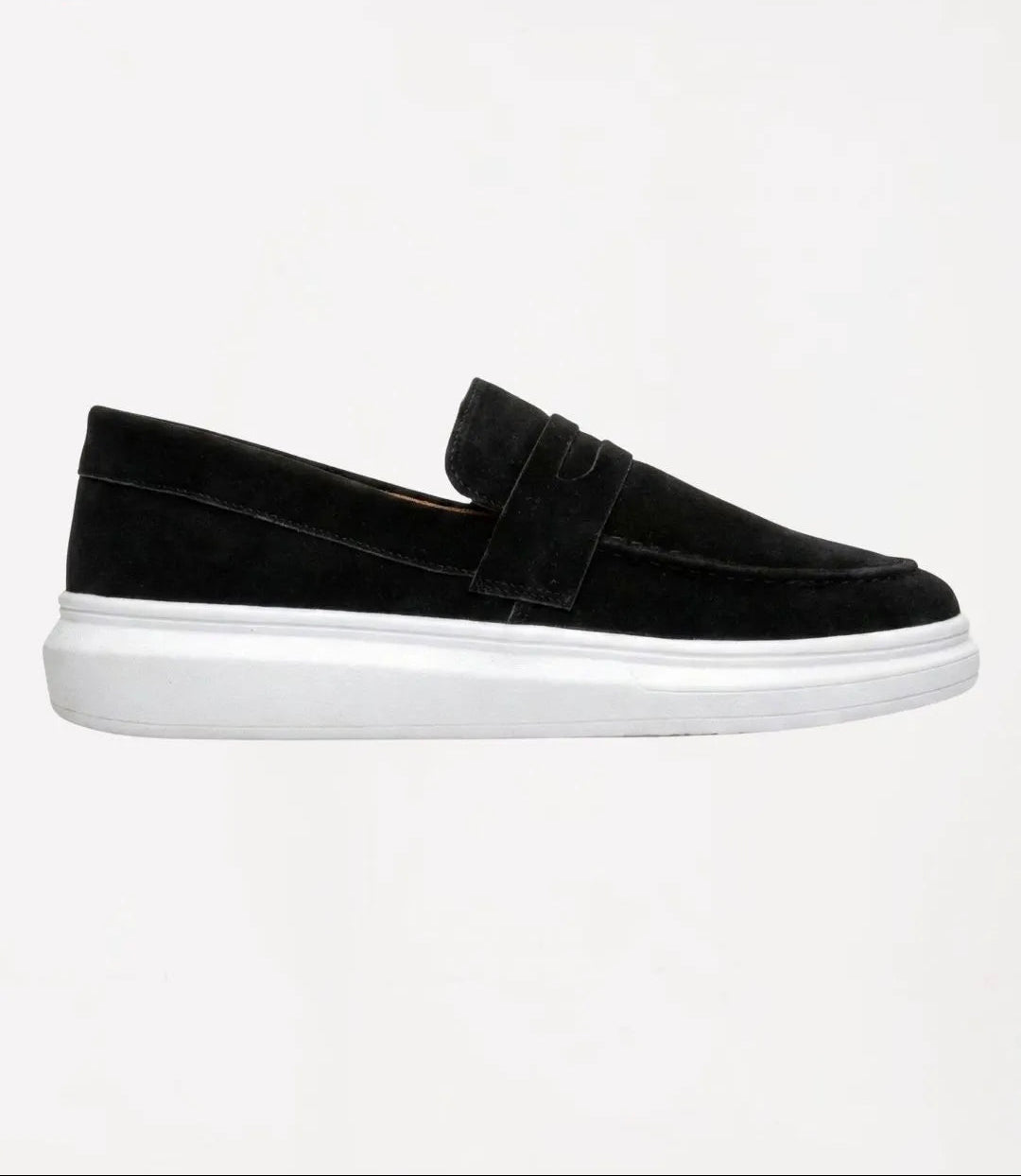 Mocassim Penny Loafer em Camurça