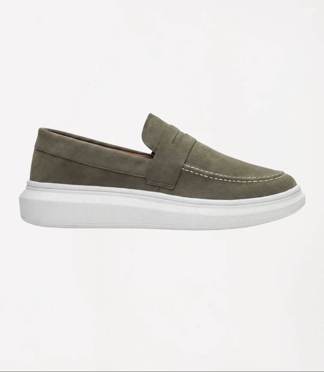 Mocassim Penny Loafer em Camurça