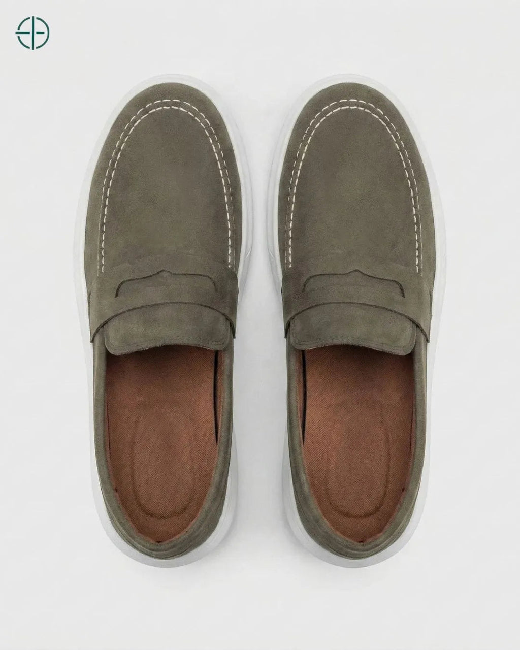 Mocassim Penny Loafer em Camurça