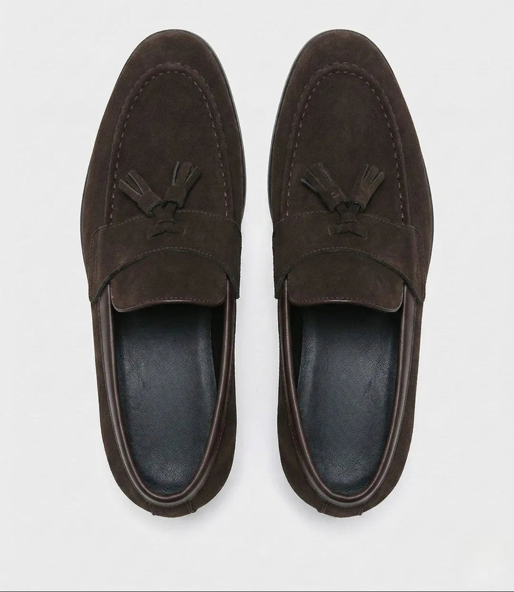 Mocassim Tassel Loafer de Camurça