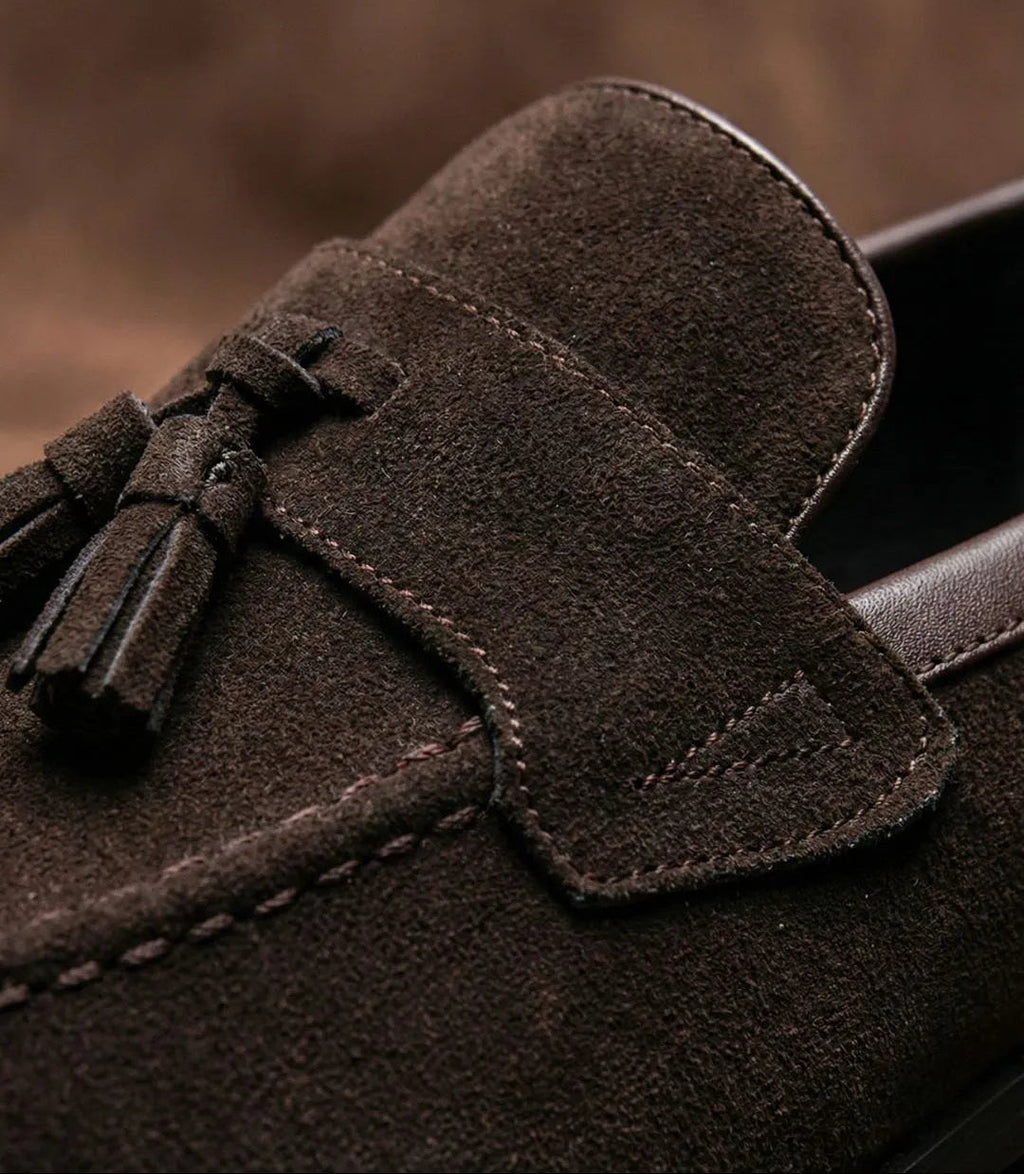Mocassim Tassel Loafer de Camurça