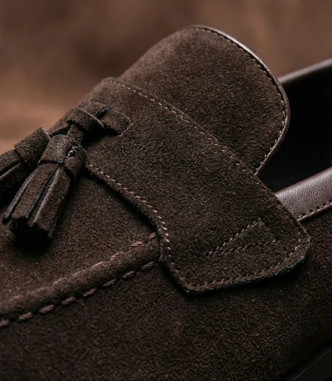 Mocassim Tassel Loafer de Camurça