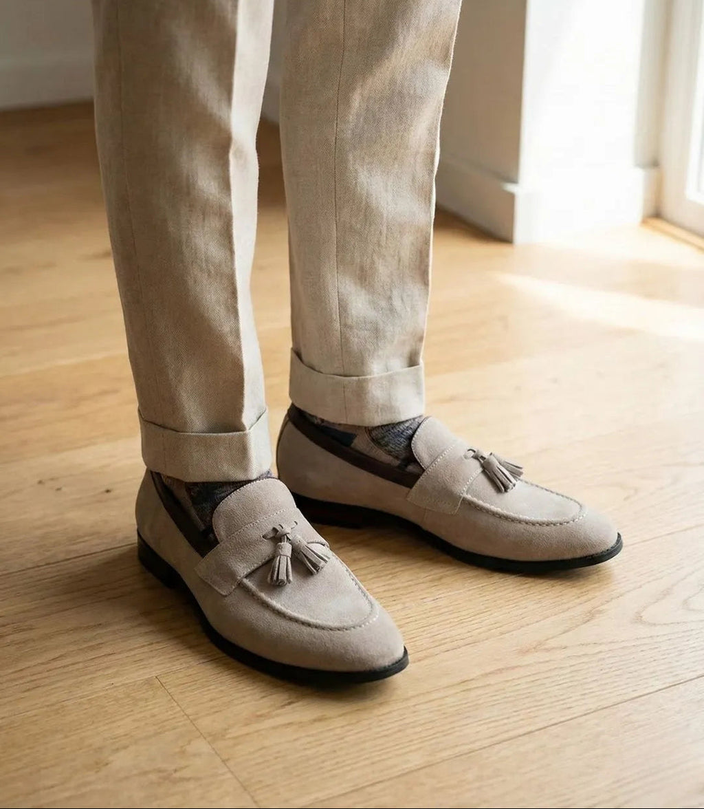 Mocassim Tassel Loafer de Camurça