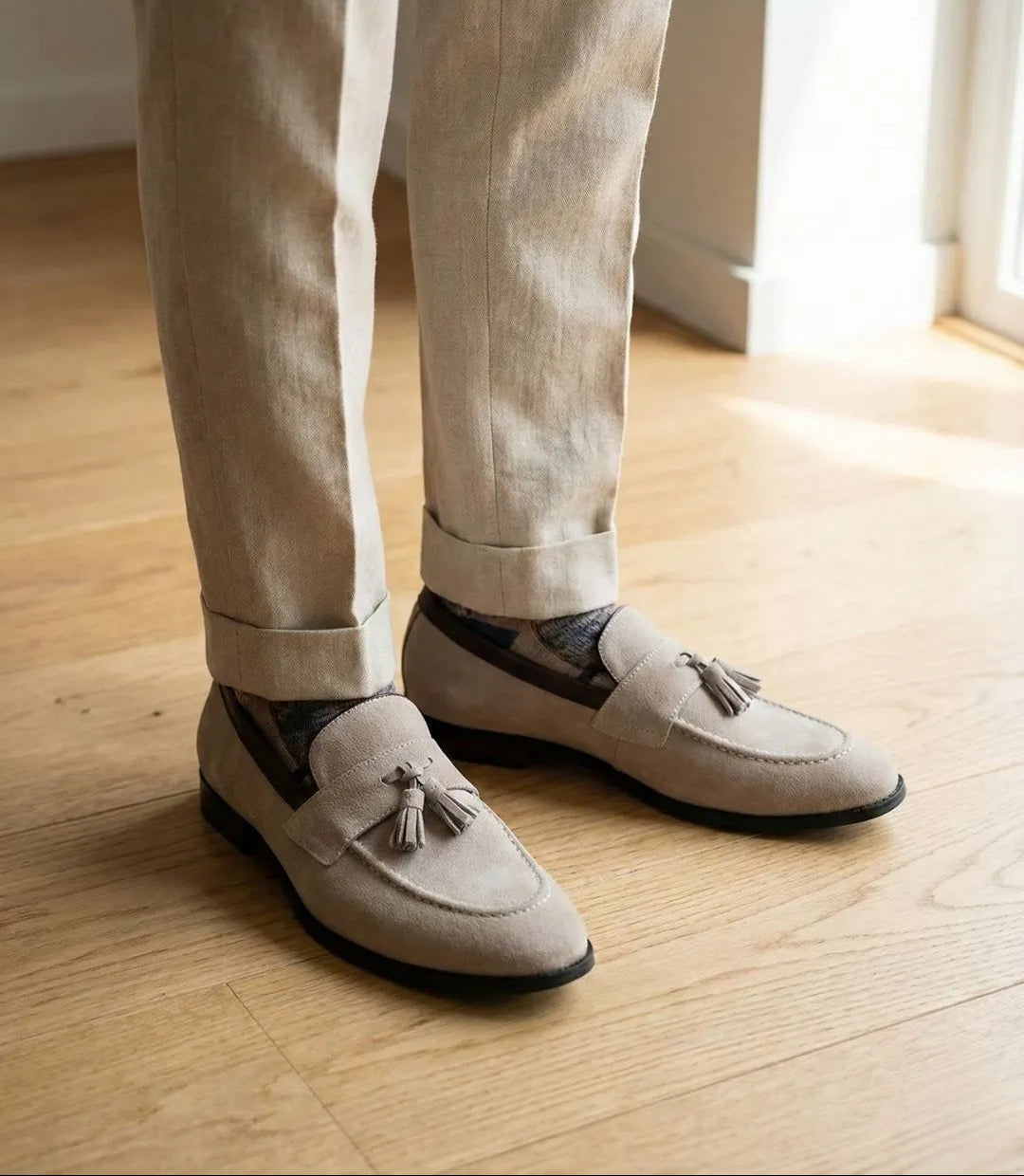 Mocassim Tassel Loafer de Camurça
