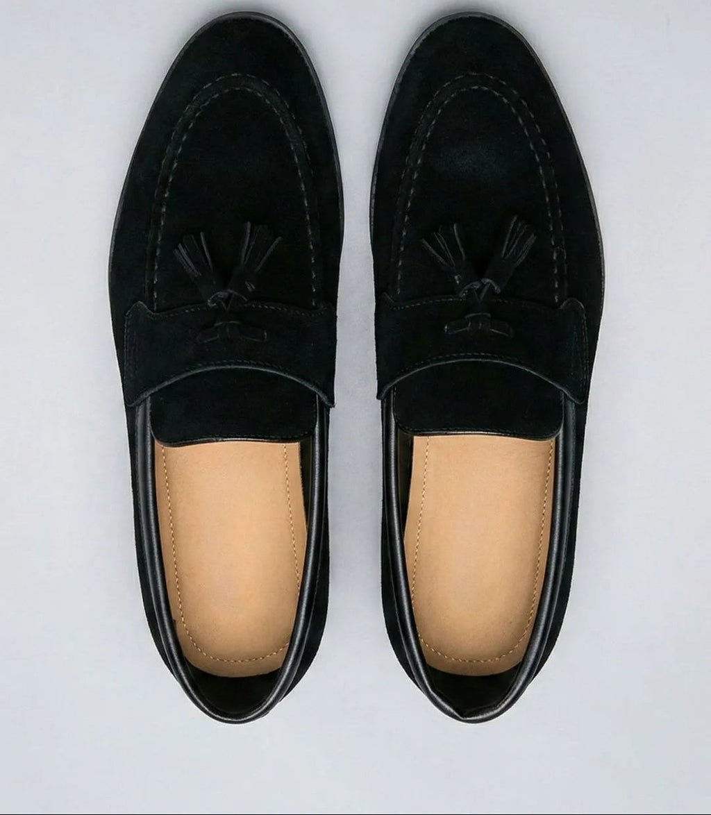 Mocassim Tassel Loafer de Camurça