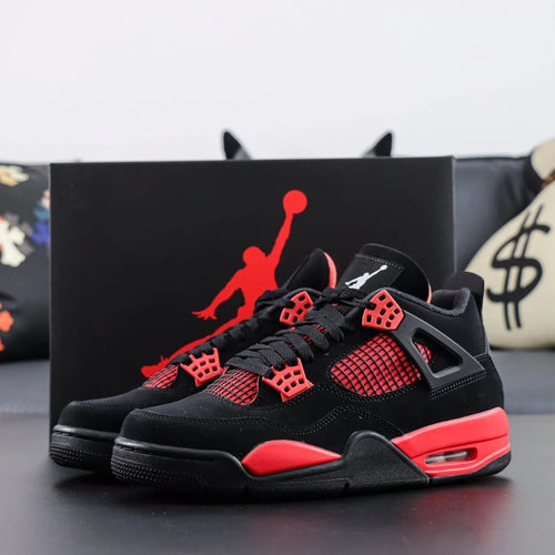 AJ4 Black and Red