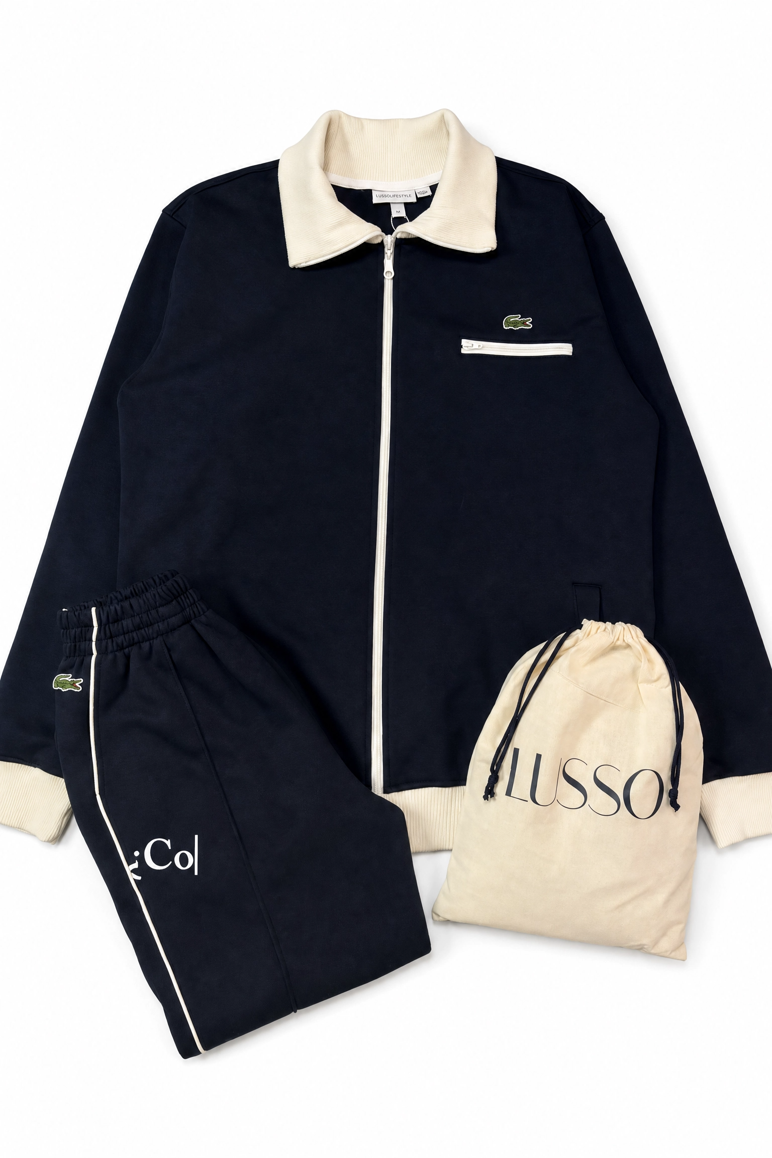 Conjunto LCT Essential Beige/Navy