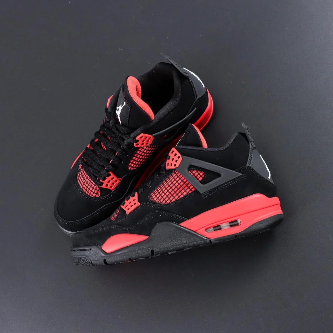 AJ4 Black and Red